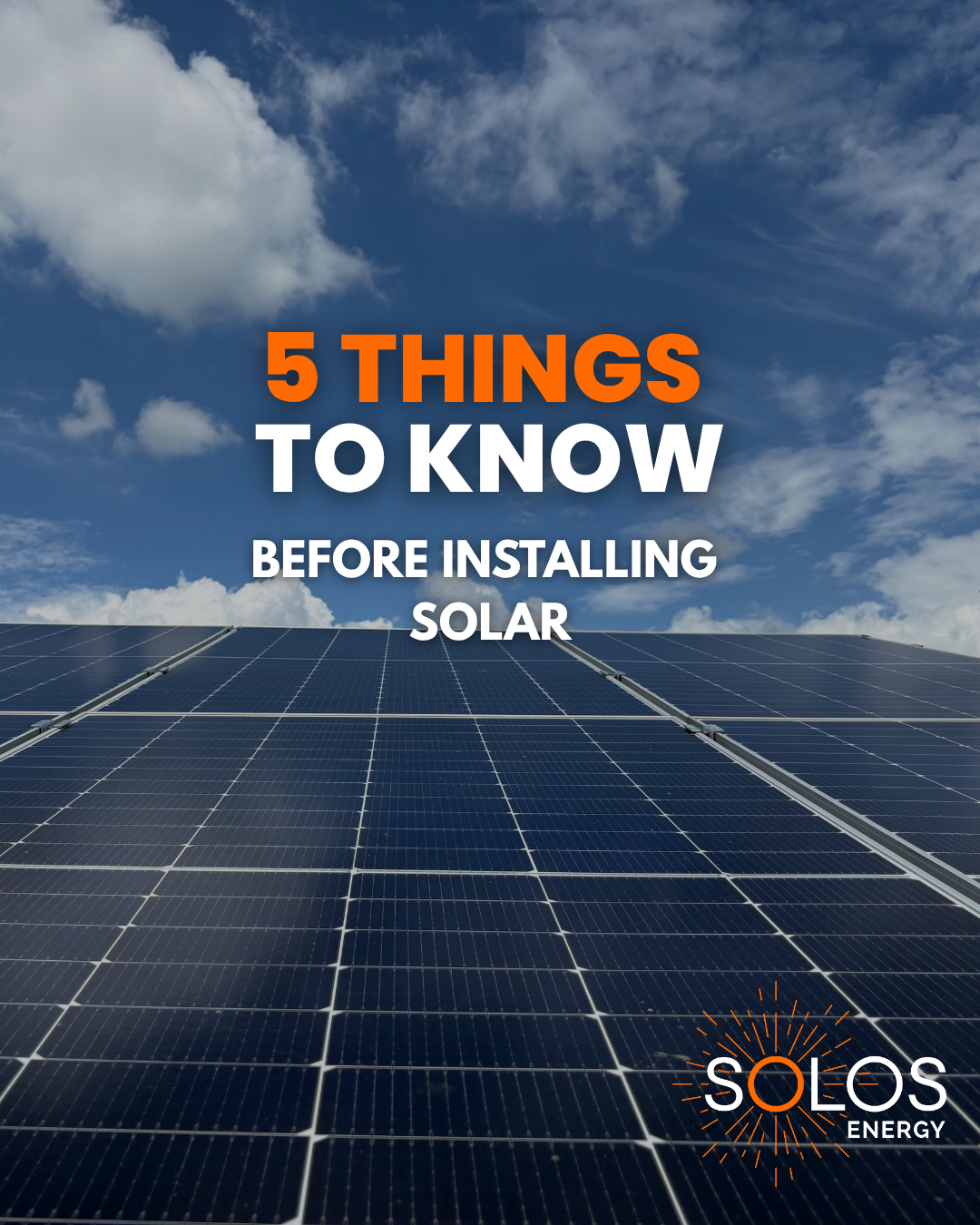 Social post: 5 things to know before installing solar
