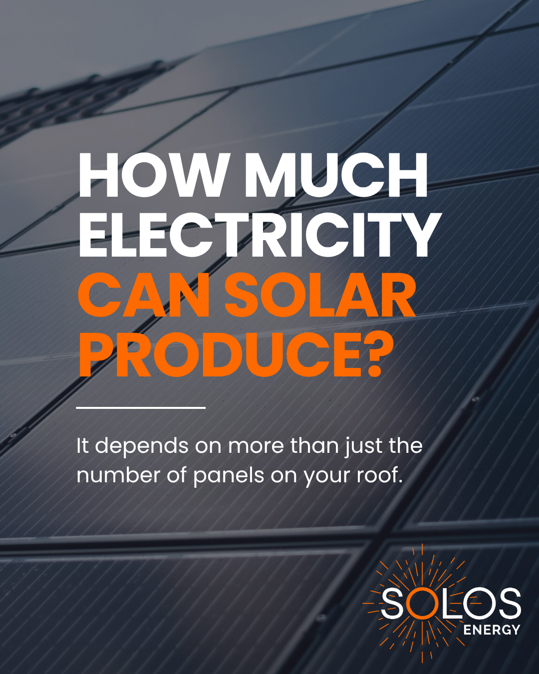 Social post: How much electricity can solar produce?
